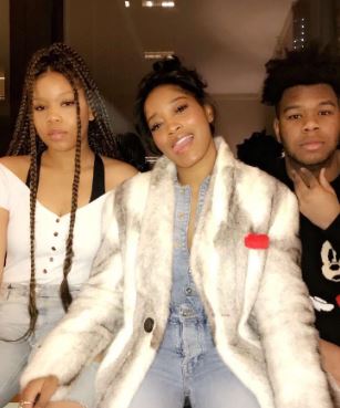 Lawrencia Palmer with her twin brother Lawrence and sister Keke Palmer